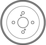 TRW Tambur Frana Db4254 Scion Xa/Xb Toyota Ist/Porte I/Raum/Will Cypha I/Yaris/Bb I
