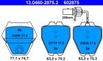 ATE Set Placute Frana, Frana Disc 13.0460-2875.2 Audi A4 B5/A6 C5/Allroad C5