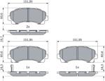 Bosch Set Placute Frana, Frana Disc 0986424916 Chevrolet Colorado Crew Cab/S10 Pick-Up