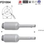 AS Filtru Funingine/Particule, Sist. De Esapament Fd1084 Alfa Romeo Mito