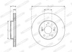 FERODO Disc Frana Ddf2574 Honda Accord Vii