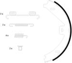 TEXTAR Set Saboti Frana, Frana De Mana 91069100 Mercedes-Benz C-Class/Cls/E-Class