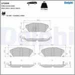 DELPHI Set Placute Frana, Frana Disc Lp3699 Ford Usa Explorer