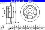 ATE Disc Frana 24.0109-0166.1 Nissan Cube/Tiida