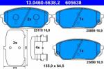 ATE Set Placute Frana, Frana Disc 13.0460-5638.2 Hyundai Ix55