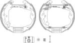 TEXTAR Set Saboti Frana 84064501 Citroën C1 Peugeot 107 Toyota Aygo