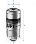UFI Filtru Combustibil 24.408. 00 Alfa Romeo 145/146/156/166 Fiat Brava/Bravo I/Marea