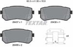 TEXTAR Set Placute Frana, Frana Disc 2643701 Hyundai Sonata Vii