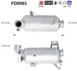 AS Filtru Funingine/Particule, Sist. De Esapament Fd5063 Vw Transporter T5