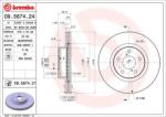 BREMBO Disc Frana 09.5674. 21 Subaru Brz/Forester/Impreza/Legacy I/Legacy Ii/Legacy Iii