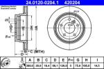 ATE Disc Frana 24.0120-0204.1 Bmw 1/3/X1