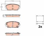 TRW Set Placute Frana, Frana Disc Gdb2160 Kia Picanto Ii