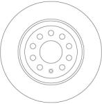 TRW Disc Frana Df6504 Audi A3/Q3/Tt Seat Alhambra/Tarraco Skoda Kodiaq I/Superb Iii (DF6504)