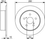 Bosch Disc Frana 0986479520 Toyota Avensis (0986479520)