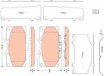 TRW Set Placute Frana, Frana Disc Gdb3470 Subaru Impreza