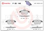 BREMBO Set Placute Frana, Frana Disc P85146X Audi A1/A3/Tt Seat Altea/Ibiza Iv/Leon