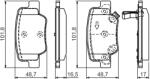 Bosch Set Placute Frana, Frana Disc 0986494404 Toyota Verso