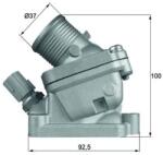 MAHLE Termostat, Lichid Racire Th3690D Volvo S60 I/S80 I/S80 Ii/V50/V70 Ii/V70 Iii (TH3690D)