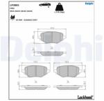 DELPHI Set Placute Frana, Frana Disc Lp3801 Mg Mg Gs/Mg Hs/Mg Zs Mg (Saic) Hs/Pilot/Zs (LP3801)