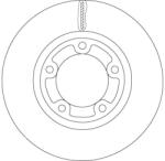 TRW Disc Frana Df6712 Kia Bongo/K2500 (DF6712)