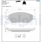 DELPHI Set Placute Frana, Frana Disc Lp3143 Fiat Talento Nissan Nv300/Primastar
