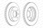 FERODO Disc Frana Ddf766 Ford Courier Pick-Up/Escort/Escort Classic/Escort V/Escort Vi