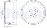 DELPHI Tambur Frana Bf629 Fiat Doblo Opel Combo (BF629)