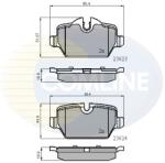 COMLINE Set Placute Frana, Frana Disc Cbp01710 Bmw 1/3 Mini Mini Countryman/Mini Paceman