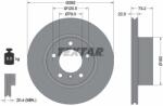 TEXTAR Disc Frana 92132805 Bmw 1/3 Bmw (Brilliance) 3 Series (92132805)
