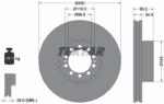 TEXTAR Disc Frana 93192600 Renault Trucks D/Midlum (93192600)