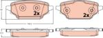 TRW Set Placute Frana, Frana Disc Gdb2561 Renault Kangoo Iii