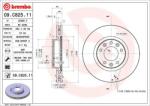 BREMBO Disc Frana 09. C825.11 Citroën Berlingo/C4 Picasso I/C4 Picasso Ii/C4 Spacetourer (09.C825.11)