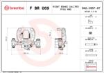 BREMBO Etrier Frana In Fata Osiei Fbr069 Mercedes-Benz Sprinter 3, 5-T/Sprinter 3-T