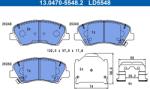 ATE Set Placute Frana, Frana Disc 13.0470-5548.2 Hyundai Accent Iv/Accent V/Bayon