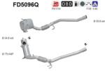 AS Filtru Funingine/Particule, Sist. De Esapament Fd5096Q Audi A3 Seat Altea/Leon