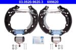 ATE Set Saboti Frana 03.0520-9620.3 Citroën C3 Ii/C4 Cactus/Ds3 Ds Ds 3