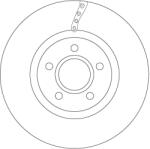 TRW Disc Frana Df6653 Volvo V40 Cross Country