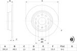 Bosch Disc Frana 0986479B93 Audi A3/Q3 Mg Mg Hs Seat Alhambra/Altea/Leon/Toledo Iii