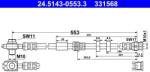 ATE Furtun Frana 24.5143-0553.3 Audi A1 Seat Ibiza Iv Vw Polo/Polo V/Polo Vivo (24.5143-0553.3)