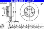ATE Disc Frana 24.0132-0117.1 Porsche Cayenne Vw Touareg (24.0132-0117.1)