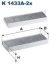 FILTRON Filtru, Aer Habitaclu K1433A-2X Alfa Romeo Junior Citroën C4 Iii/C4 X Opel Mokka