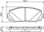 Bosch Set Placute Frana, Frana Disc 0986494670 Toyota Prius/Prius Phv