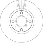 TRW Disc Frana Df4824 Maruti Suzuki Ritz Opel Agila Subaru Legacy Iii Suzuki Splash
