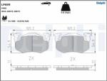 DELPHI Set Placute Frana, Frana Disc Lp699 Citroën Saxo/Xsara/Zx Peugeot 106 Ii/205 I
