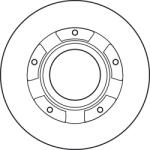 TRW Disc Frana Df4821S Ford Transit/Transit Tourneo Ford Australia Transit (DF4821S)