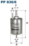 FILTRON Filtru Combustibil Pp836/6 Audi A4 B7/A6 C6/A8 D3/R8 Lamborghini Gallardo (PP836/6)