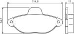 Bosch Set Placute Frana, Frana Disc 0986495255 Fiat 500/Cinquecento/Panda/Punto (0986495255)