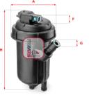 SOFIMA Filtru Combustibil S5125Gc Opel Astra H/Astra H Gtc/Astra H Twintop/Signum (S5125GC)