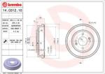 BREMBO Tambur Frana 14. C012.10 Hyundai Getz