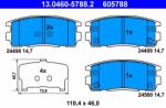 ATE Set Placute Frana, Frana Disc 13.0460-5788.2 Chevrolet Captiva/Captiva Sport (13.0460-5788.2)